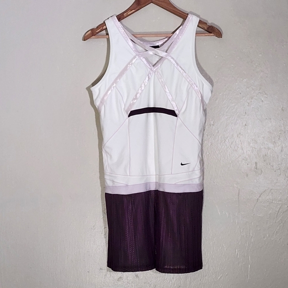 Nike White and Purple Sports Tank - Picture 1 of 6